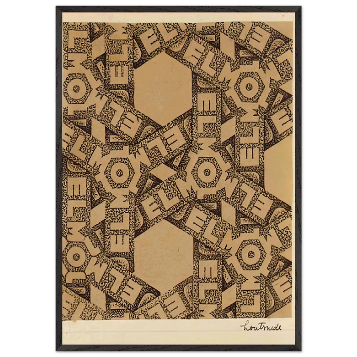 ESCHER 21 - MC Escher 70x100 cm / 28x40 inches Framed Art Print – Black Wooden Frame | Maurits Cornelis Escher Prints