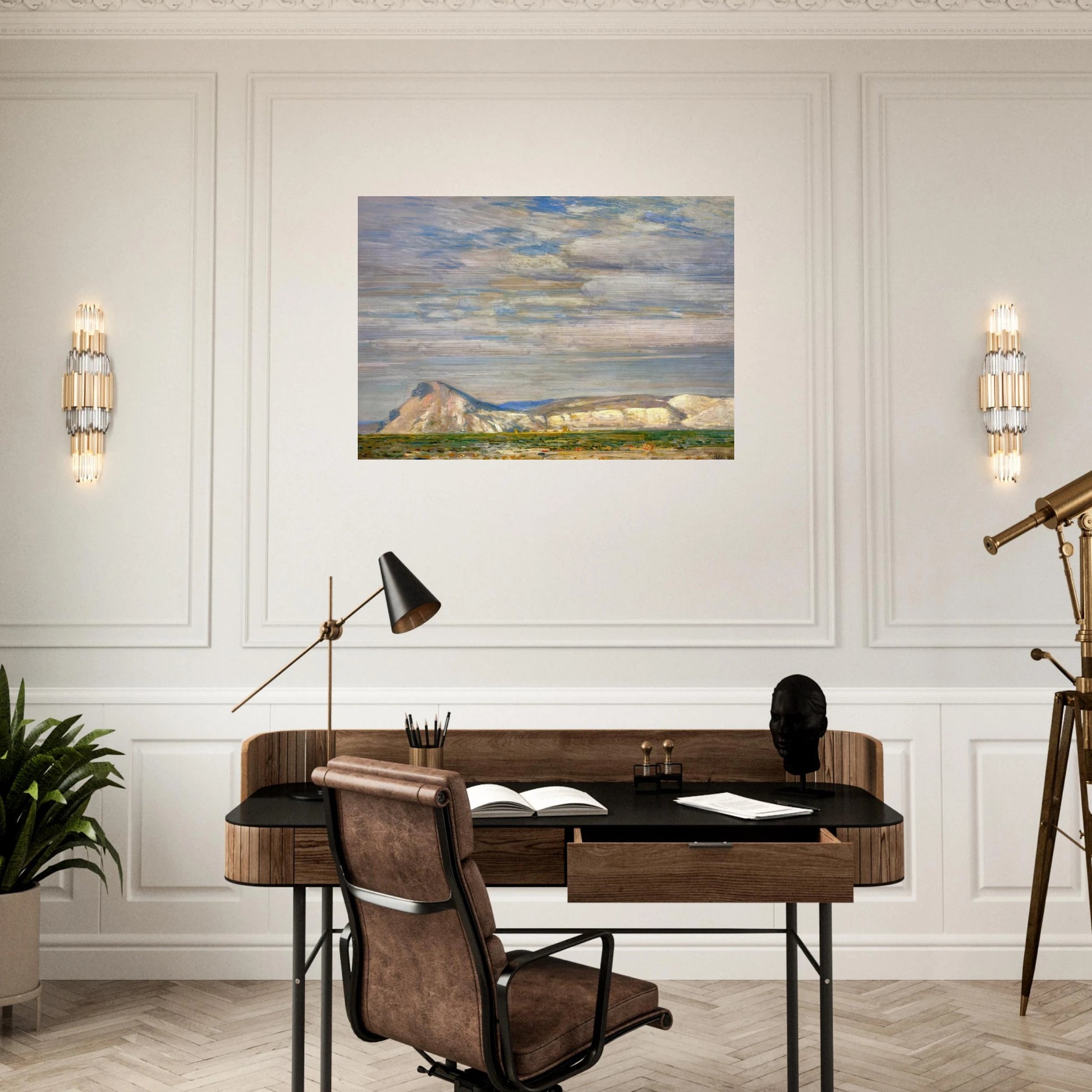 Harney Desert No. 20 - Childe Hassam Brushed Aluminum Print - 70x100 cm / 28x40 inches | Childe Hassam Aluminum Print | Childe Hassam Prints