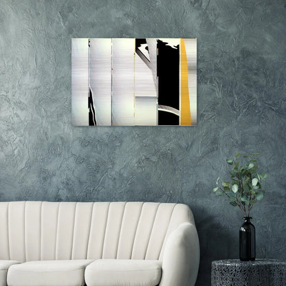MIRROR SIX PANELS 1 1970 - Roy Lichtenstein Brushed Aluminum Print - 70x100 cm / 28x40 inches | Roy Lichtenstein Aluminum Print | Roy Lichtenstein Prints