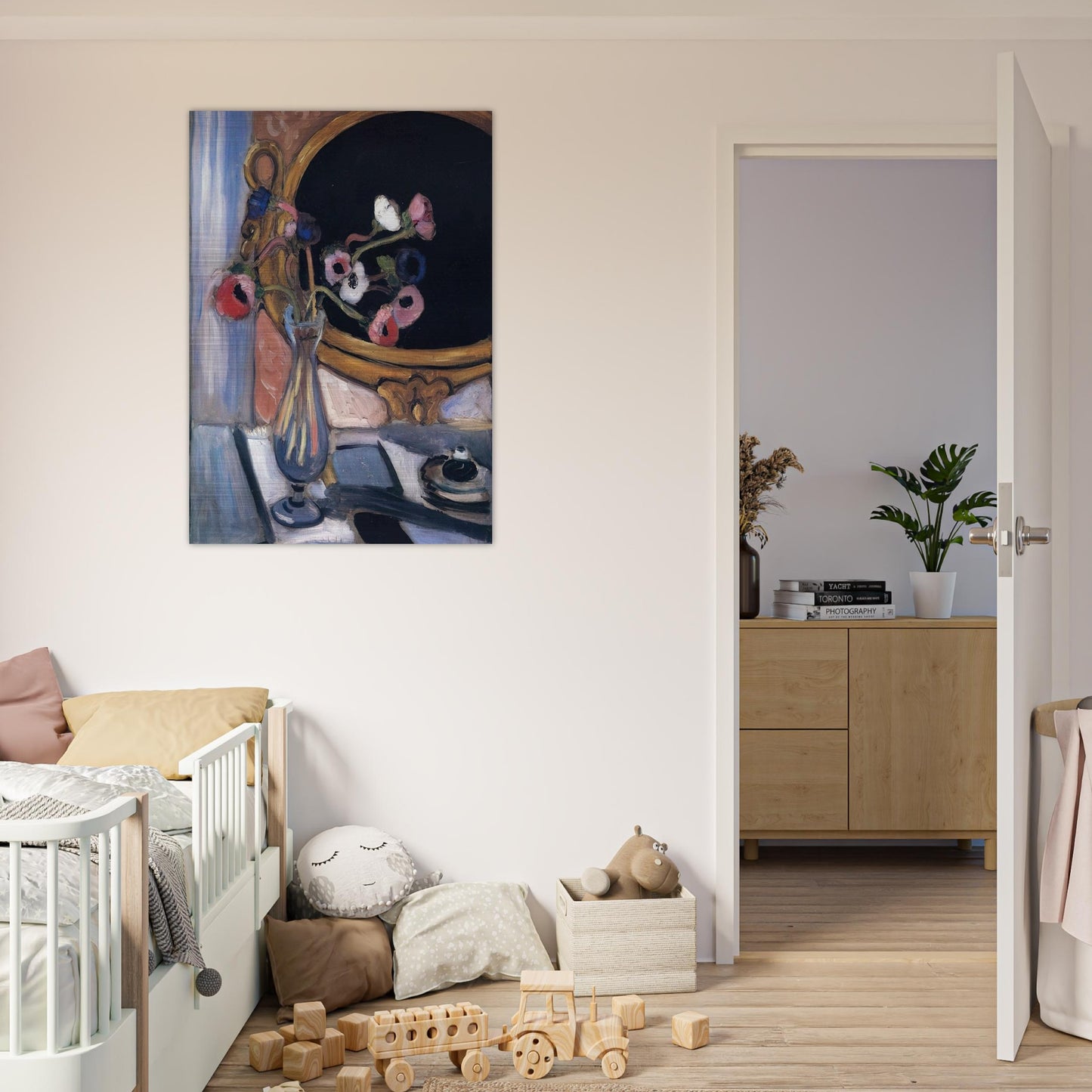 ANEMONE AND MIRROR 1920 - Henri Matisse Brushed Aluminum Print - 70x100 cm / 28x40 inches | Henri Matisse Aluminum Print | Henri Matisse Prints