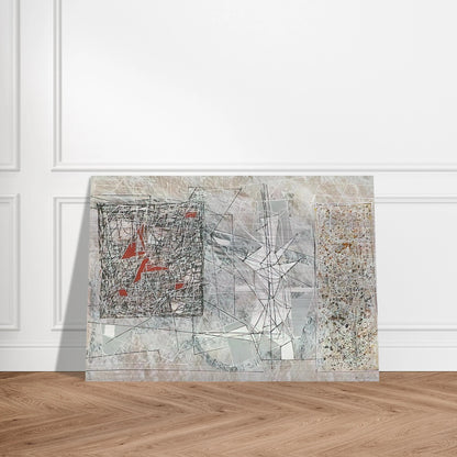 White Space - 1951 - Jimmy Ernst Brushed Aluminum Print - 70x100 cm / 28x40 inches | Jimmy Ernst Aluminum Print | Jimmy Ernst Prints