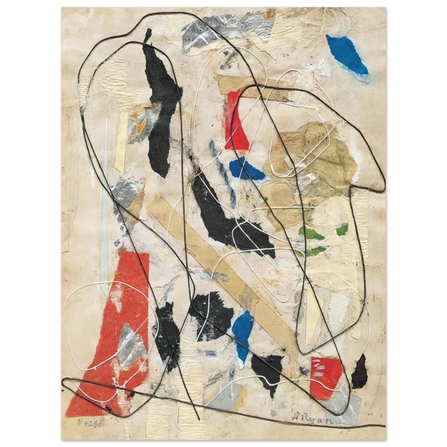 Anne Ryan - Number 236 - Abstract Expressionism  75x100 cm / 30x40inches Fine Art Poster