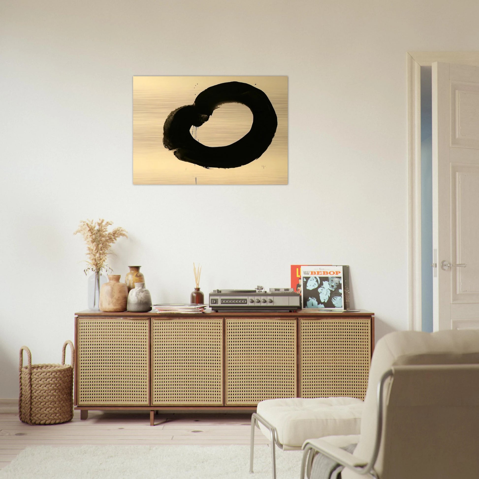 Untitled - Art Informel, Zen - Jiro Yoshihara Brushed Aluminum Print - 70x100 cm / 28x40 inches | Jiro Yoshihara Aluminum Print | Jiro Yoshihara Prints