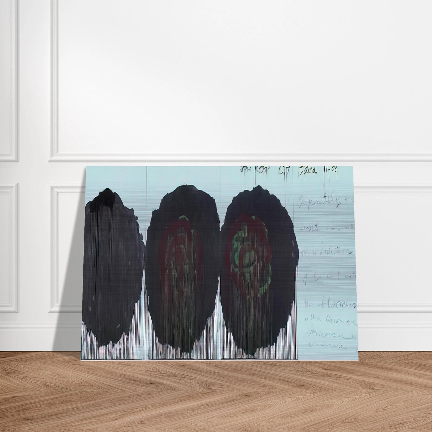 The Rose  V  - Cy Twombly Brushed Aluminum Print - 70x100 cm / 28x40 inches | Cy Twombly Aluminum Print | Cy Twombly Prints