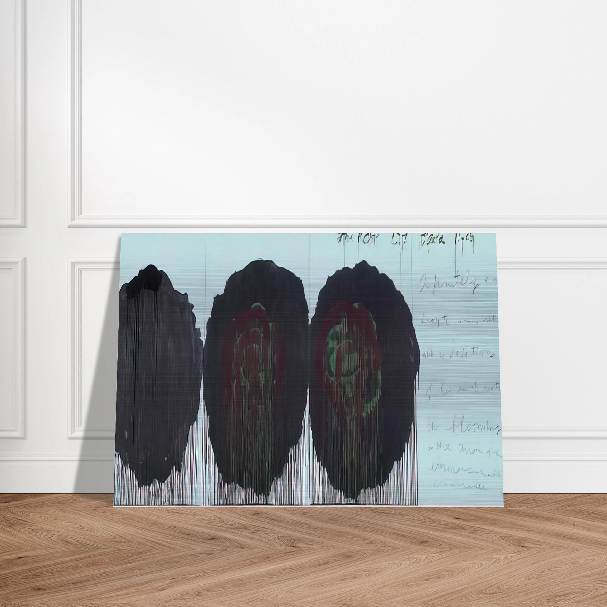 The Rose  V  - Cy Twombly Brushed Aluminum Print - 70x100 cm / 28x40 inches | Cy Twombly Aluminum Print | Cy Twombly Prints