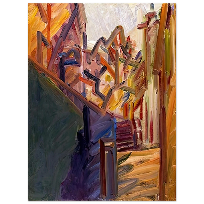 Frank Auerbach - ALBERO DI FRONTE 1  75x100 cm / 30x40inches Fine Art Poster