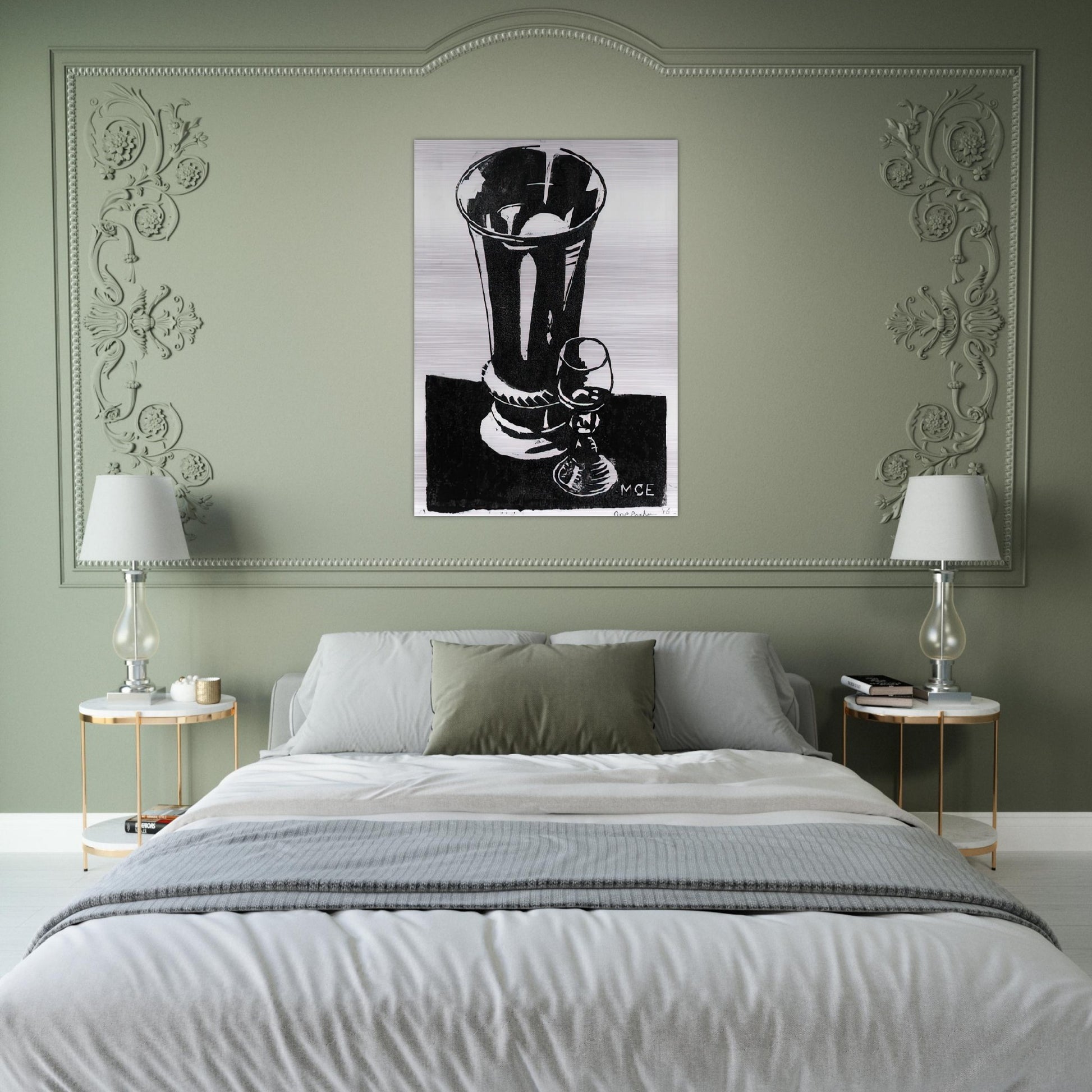 STILL LIFE 1917 - MC Escher Brushed Aluminum Print - 70x100 cm / 28x40 inches | MC Escher Aluminum Print | MC Escher Prints