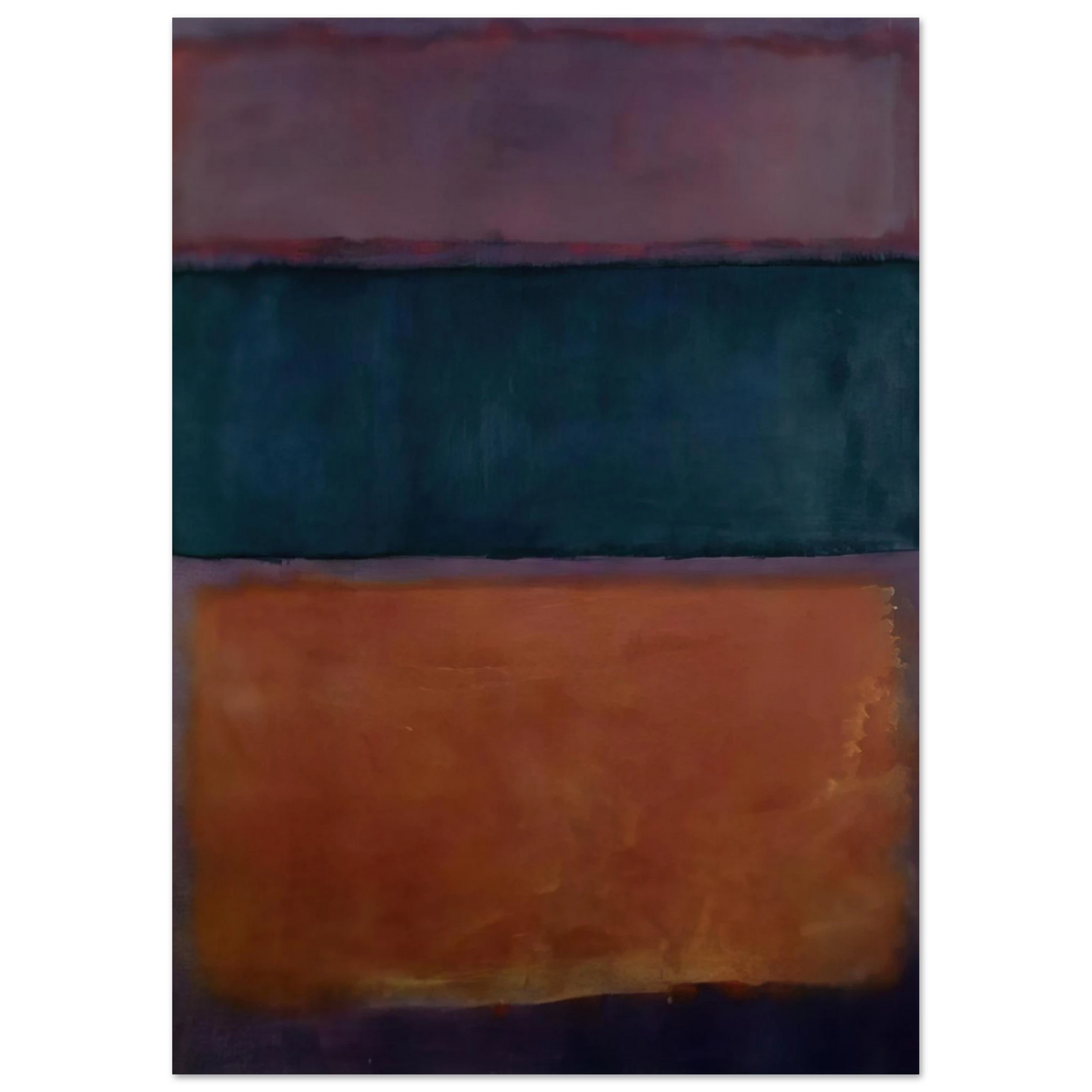 Helen Frankenthaler - Untitled - 1963 Wall art - A1 (59.4 x 84.1  cm) - Premium Wooden Framed Poster With Fine Art Paper-canvas - White frame