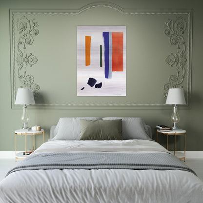 UNTITLED 1978 - Esteban Vicente Brushed Aluminum Print - 70x100 cm / 28x40 inches | Esteban Vicente Aluminum Print | Esteban Vicente Prints