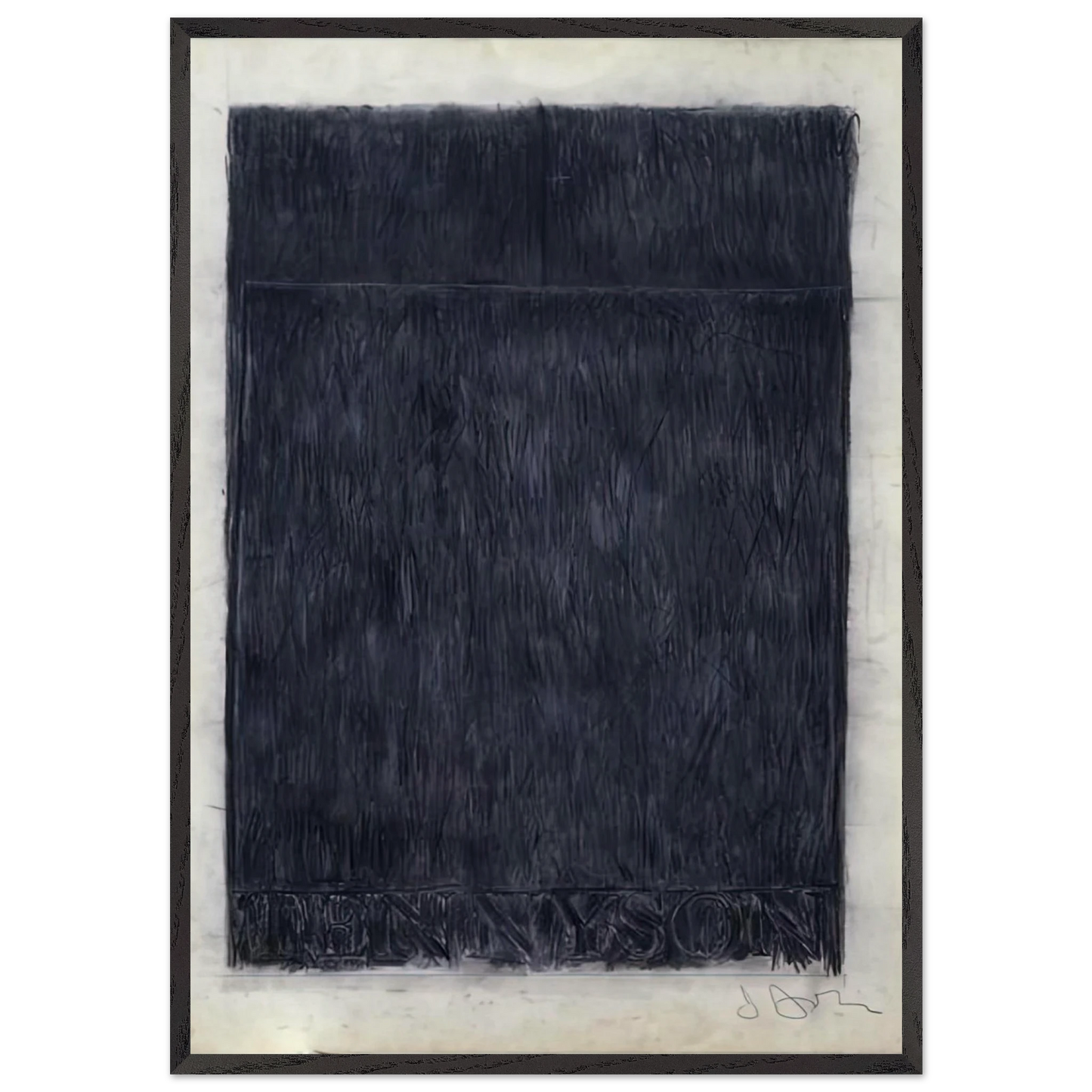TENNYSON 1959 - Jasper Johns 70x100 cm / 28x40 inches Framed Art Print – Black Wooden Frame