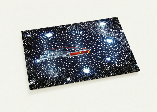 Constellation and Habitat of the Hydrospatial City, - 1973 By Gyula Kosice Pack of 10 Post Cards | Gyula Kosice Post Cards | A6 (10.5 x 14.8 cm) - 4.1 x 5.8 inches