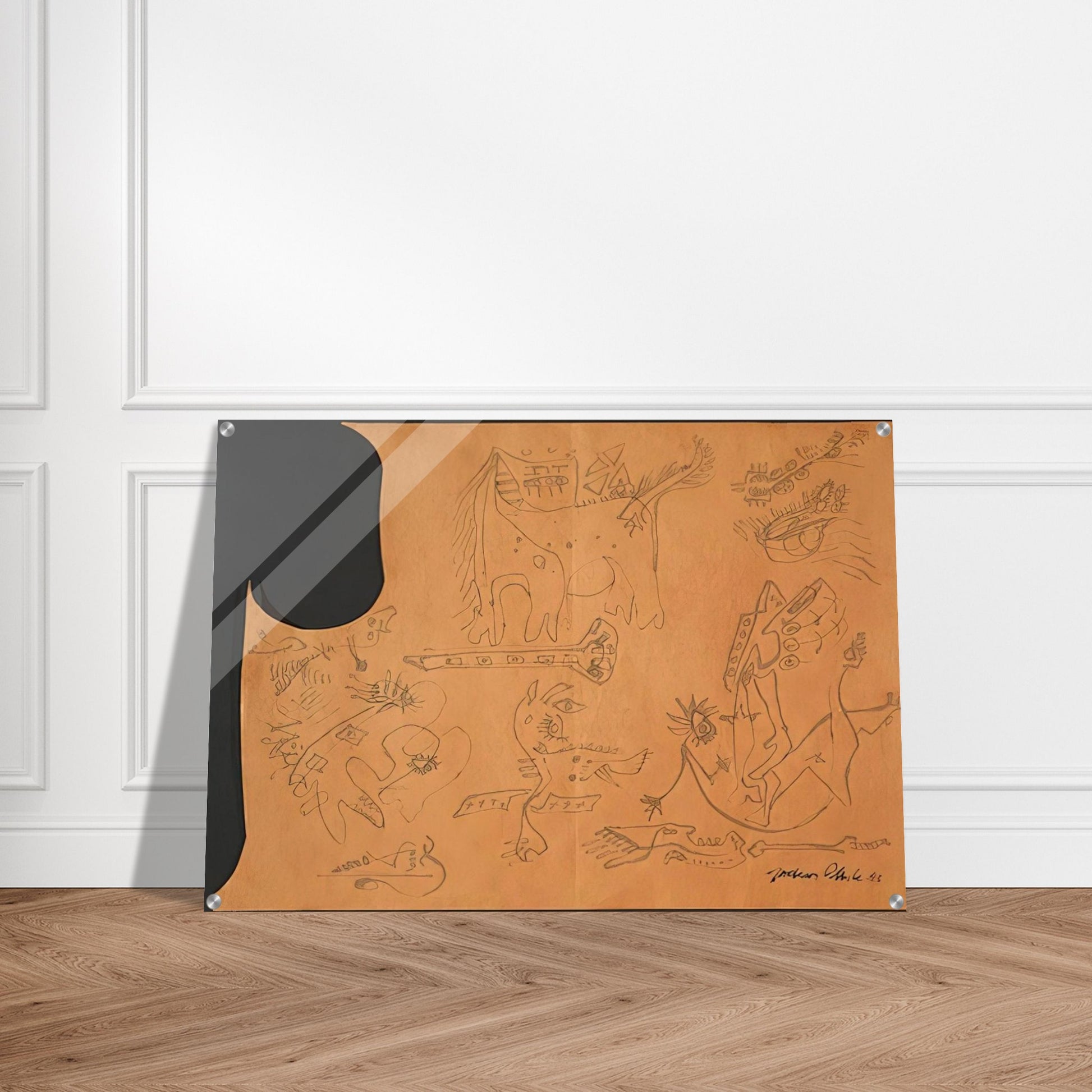 UNTITLED 4 - Jackson Pollock Acrylic Print - 70x100 cm / 28x40″ inches