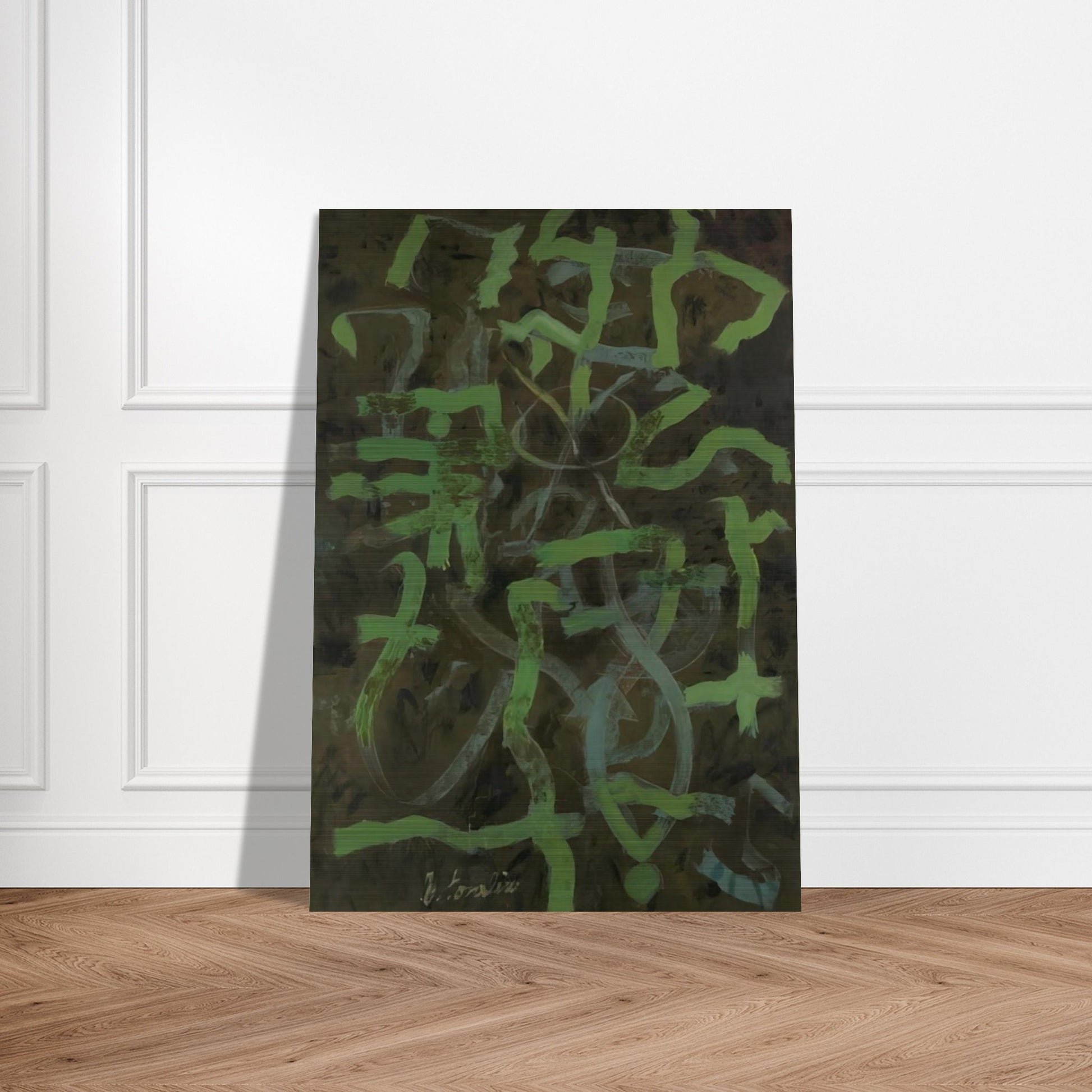 Green - 1948 - Bradley Walker Tomlin Brushed Aluminum Print - 70x100 cm / 28x40 inches | Bradley Walker Tomlin Aluminum Print | Bradley Walker Tomlin Prints
