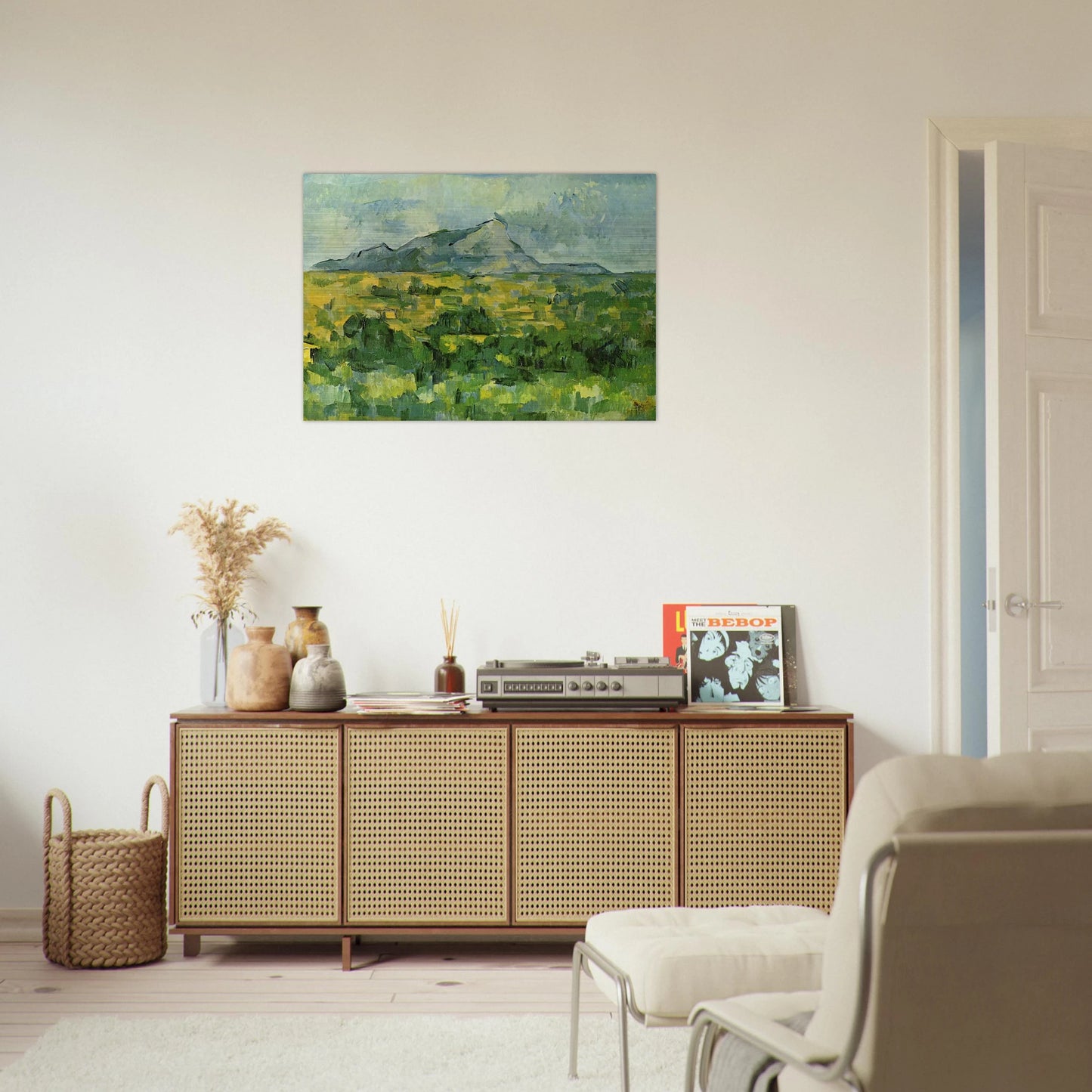 Mont Sainte-Victoire - Paul Cézanne Brushed Aluminum Print - 70x100 cm / 28x40 inches | Paul Cézanne Aluminum Print | Paul Cézanne Prints