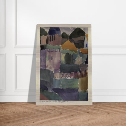 IN THE HOUSES OF ST GERMAIN 1914 - Paul Klee Brushed Aluminum Print - 70x100 cm / 28x40 inches | Paul Klee Aluminum Print | Paul Klee Prints