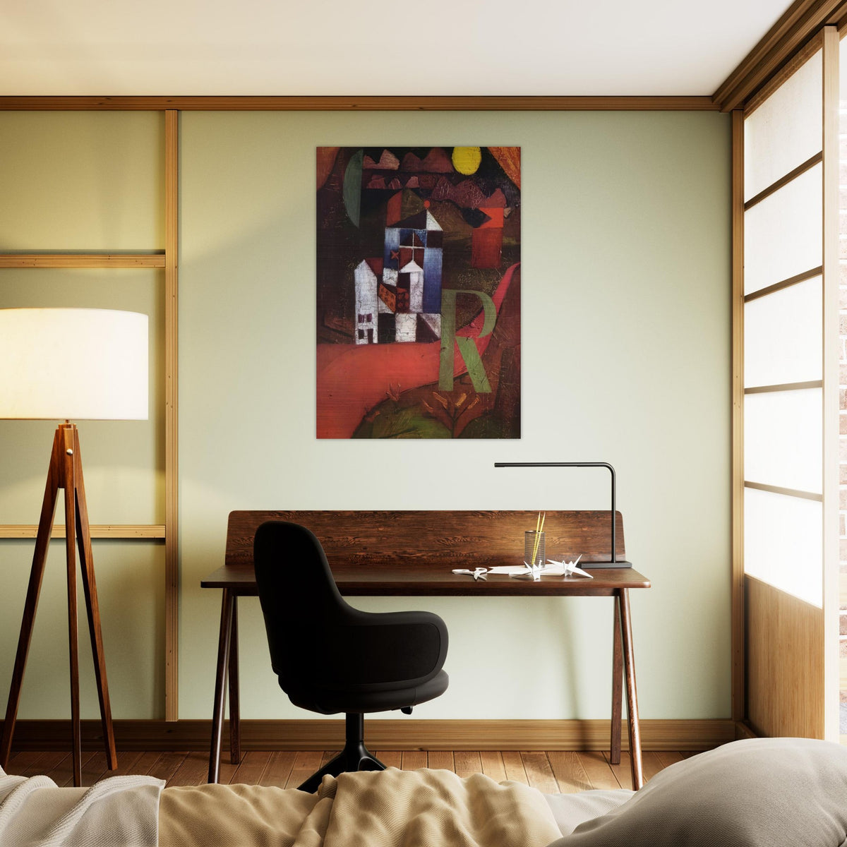 VILLA R 1919 - Paul Klee Brushed Aluminum Print - 70x100 cm / 28x40 inches | Paul Klee Aluminum Print | Paul Klee Prints