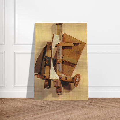 Mandolin - Pablo Picasso Brushed Aluminum Print - 70x100 cm / 28x40 inches | Pablo Picasso Aluminum Print | Pablo Picasso Prints