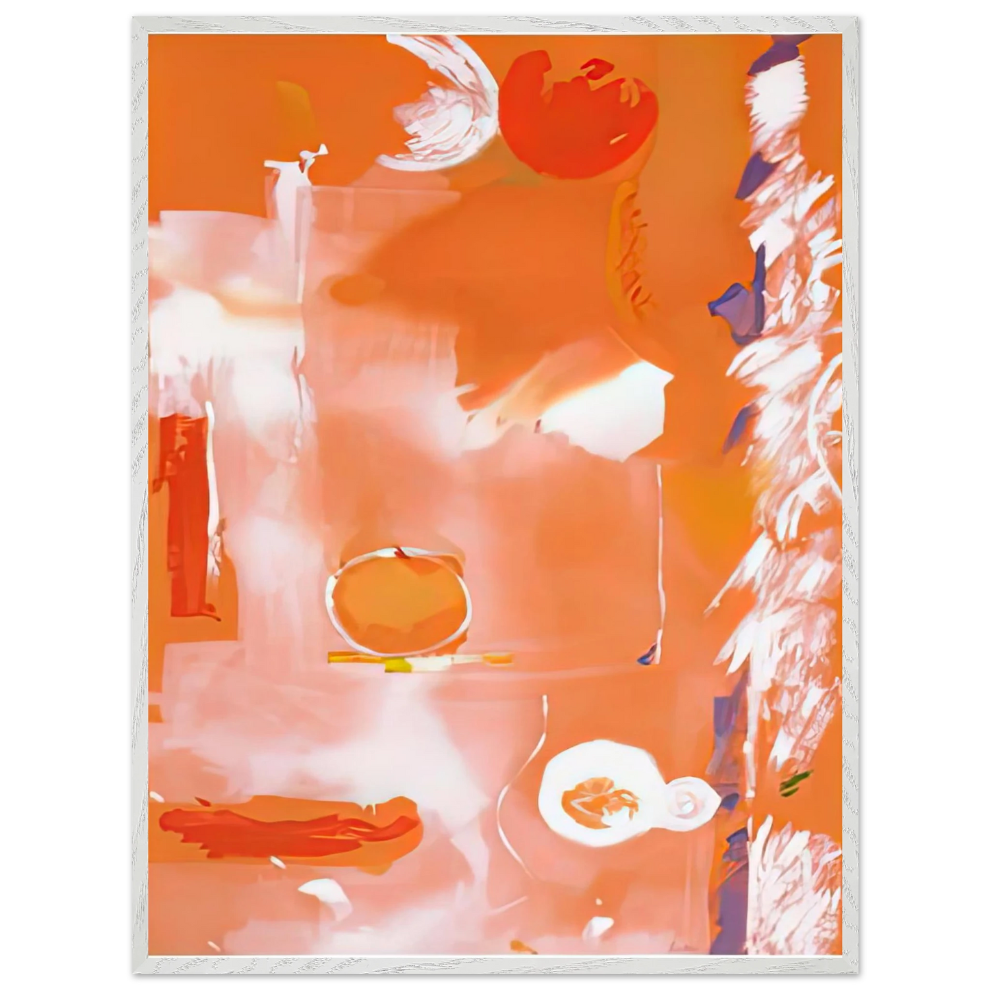 Helen Frankenthaler - Seeing the Moon on a Hot Summer Day, 1987- Wall Art - 28x40 inches / 70x70 cm - Canvas (Imperial)-canvas - -