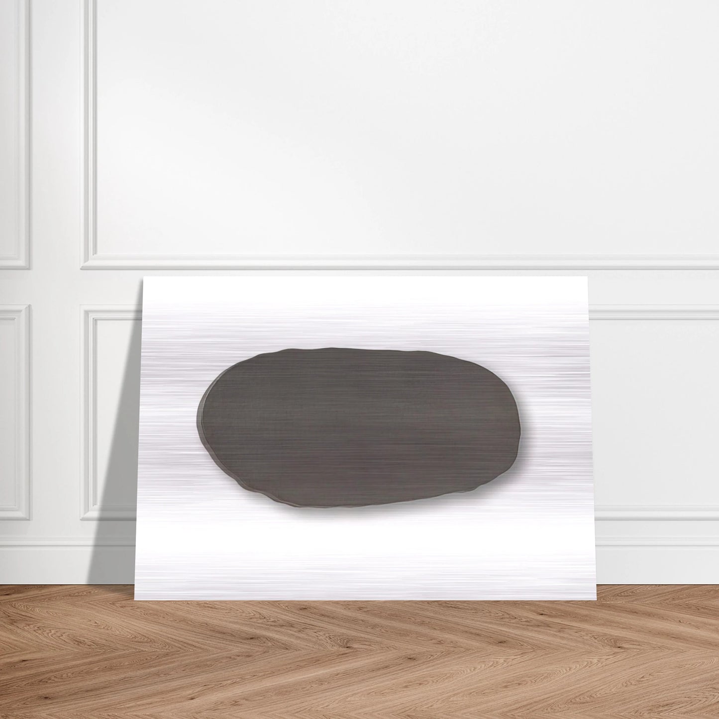 Graue Scheibe - 1970 - Blinky Palermo Brushed Aluminum Print - 70x100 cm / 28x40 inches | Blinky Palermo Aluminum Print | Blinky Palermo Prints