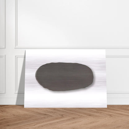 Graue Scheibe - 1970 - Blinky Palermo Brushed Aluminum Print - 70x100 cm / 28x40 inches | Blinky Palermo Aluminum Print | Blinky Palermo Prints