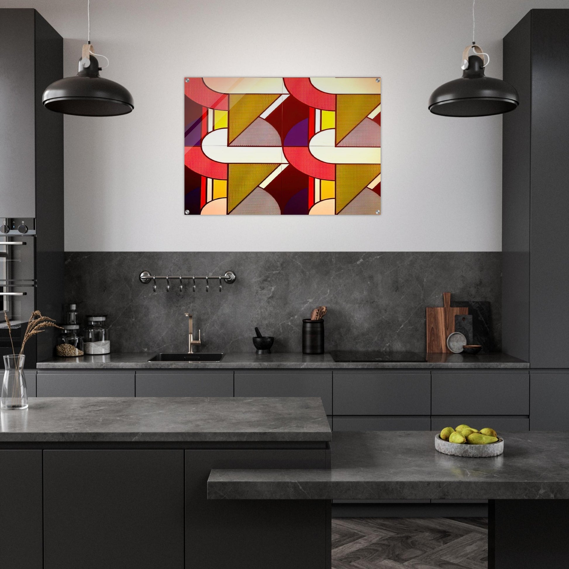 MODULAR PAINTING WITH FOUR PANELS 2 1969 - Roy Lichtenstein Acrylic Print - 70x100 cm / 28x40″ inches | Roy Lichtenstein Wall Art | Roy Lichtenstein Prints