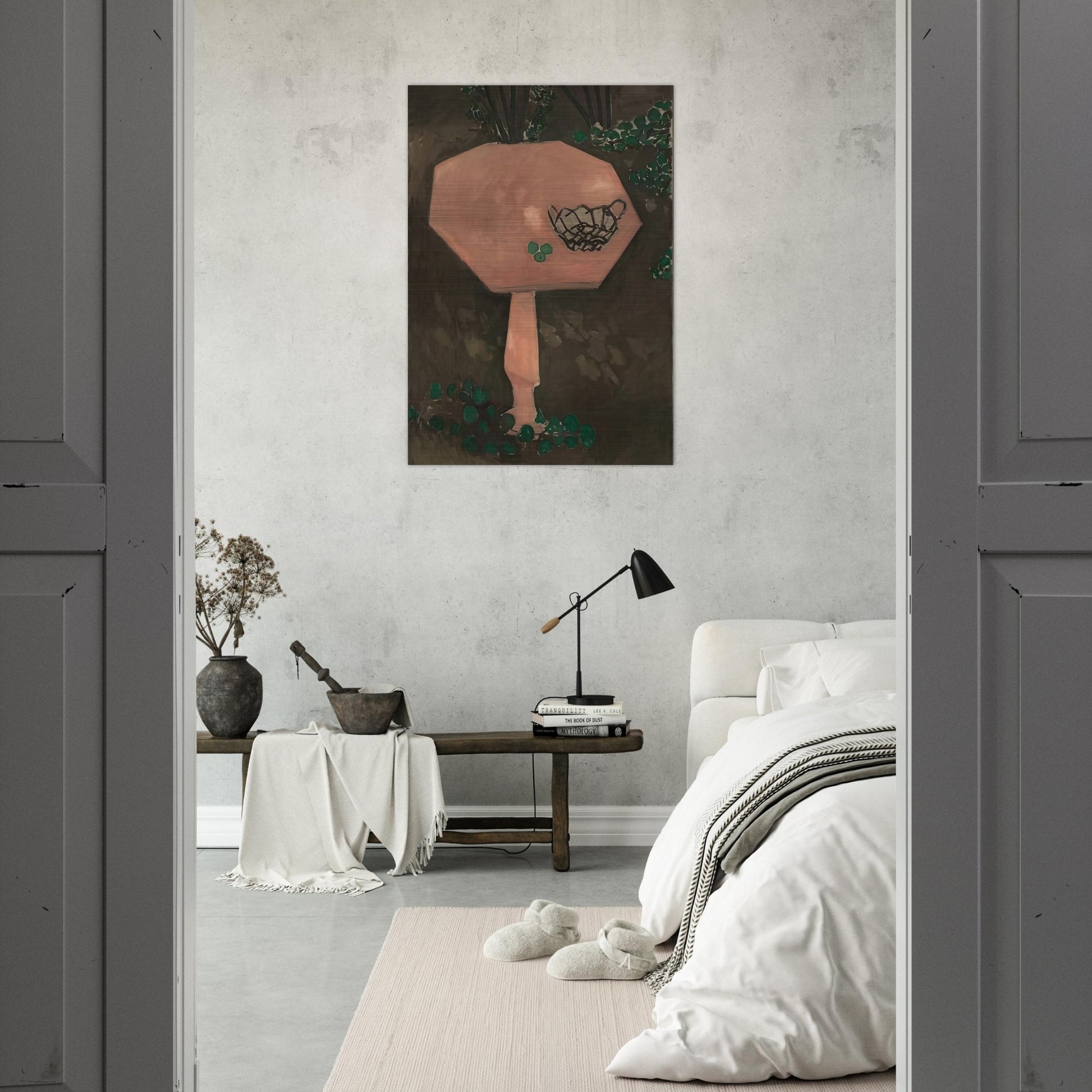 THE ROSE MARBLE TABLE 1917 - Henri Matisse Brushed Aluminum Print - 70x100 cm / 28x40 inches | Henri Matisse Aluminum Print | Henri Matisse Prints
