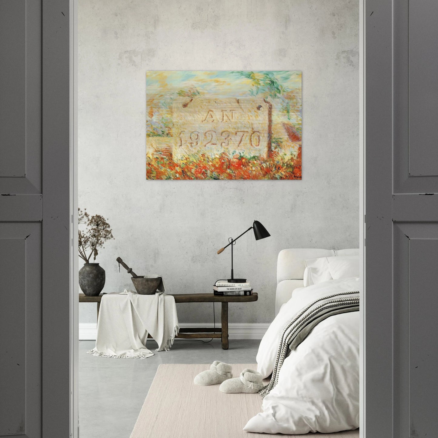 THE SMILE 1943 - Rene Magritte Brushed Aluminum Print - 70x100 cm / 28x40 inches | Rene Magritte Aluminum Print | Rene Magritte Prints