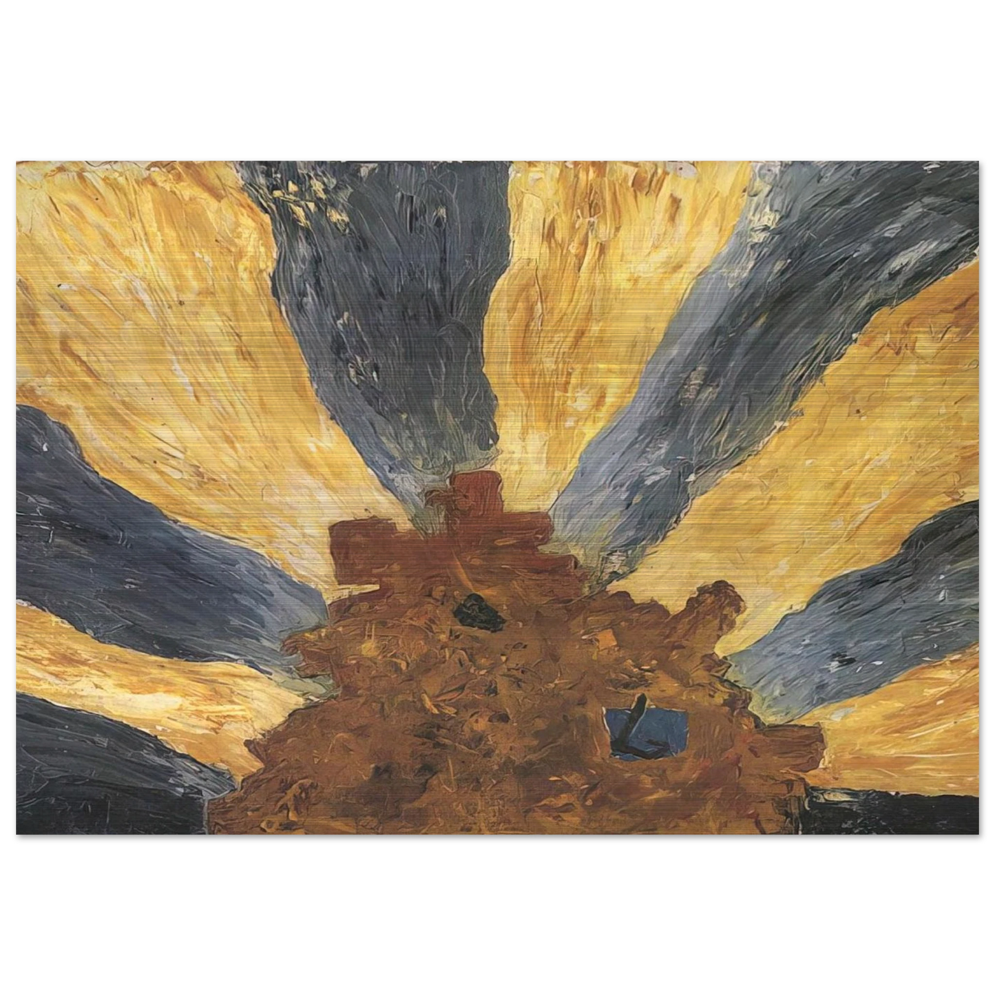 Untitled - 1948 - Forrest Bess Brushed Aluminum Print - 70x100 cm / 28x40 inches | Forrest Bess Aluminum Print | Forrest Bess Prints