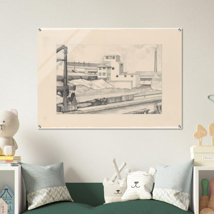 Industrial Series, #1 - 1928 - Charles Sheeler Acrylic Print - 70x100 cm / 28x40″ inches