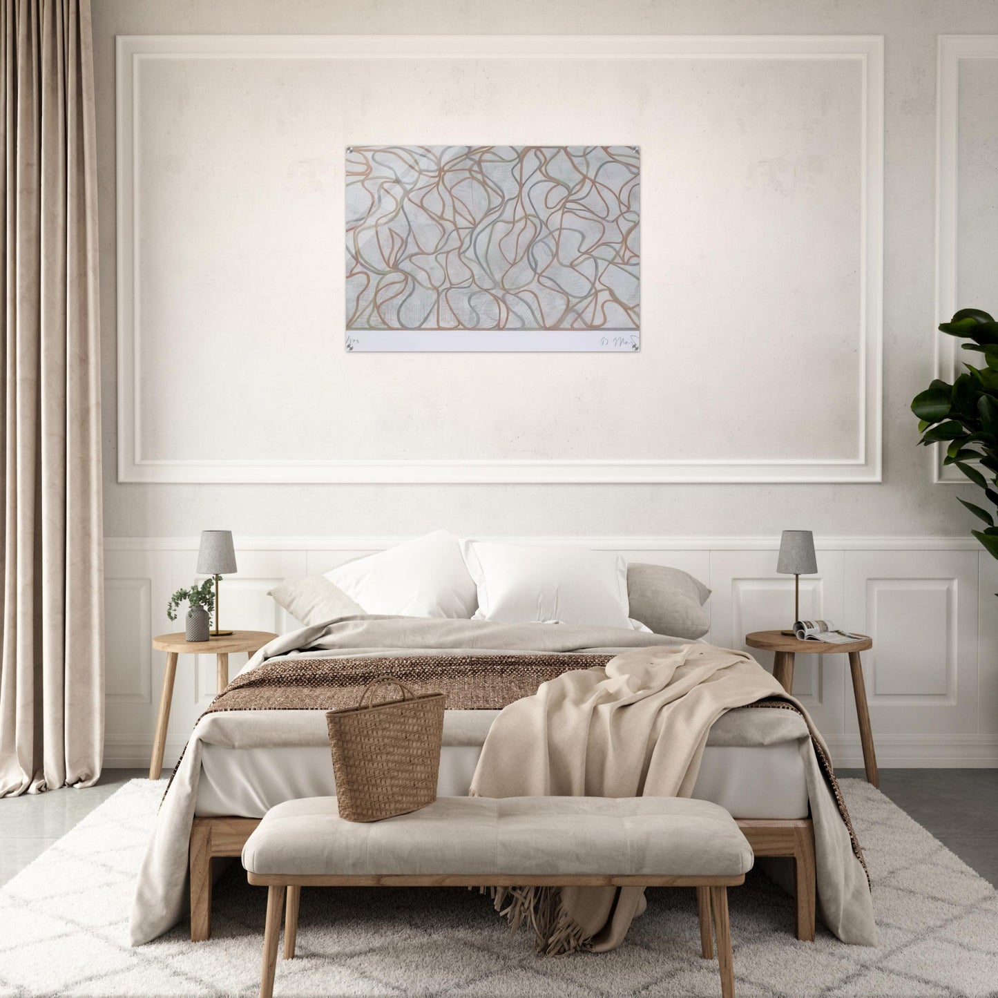Distant Muses - 2000 - Brice Marden Acrylic Print - 70x100 cm / 28x40″ inches