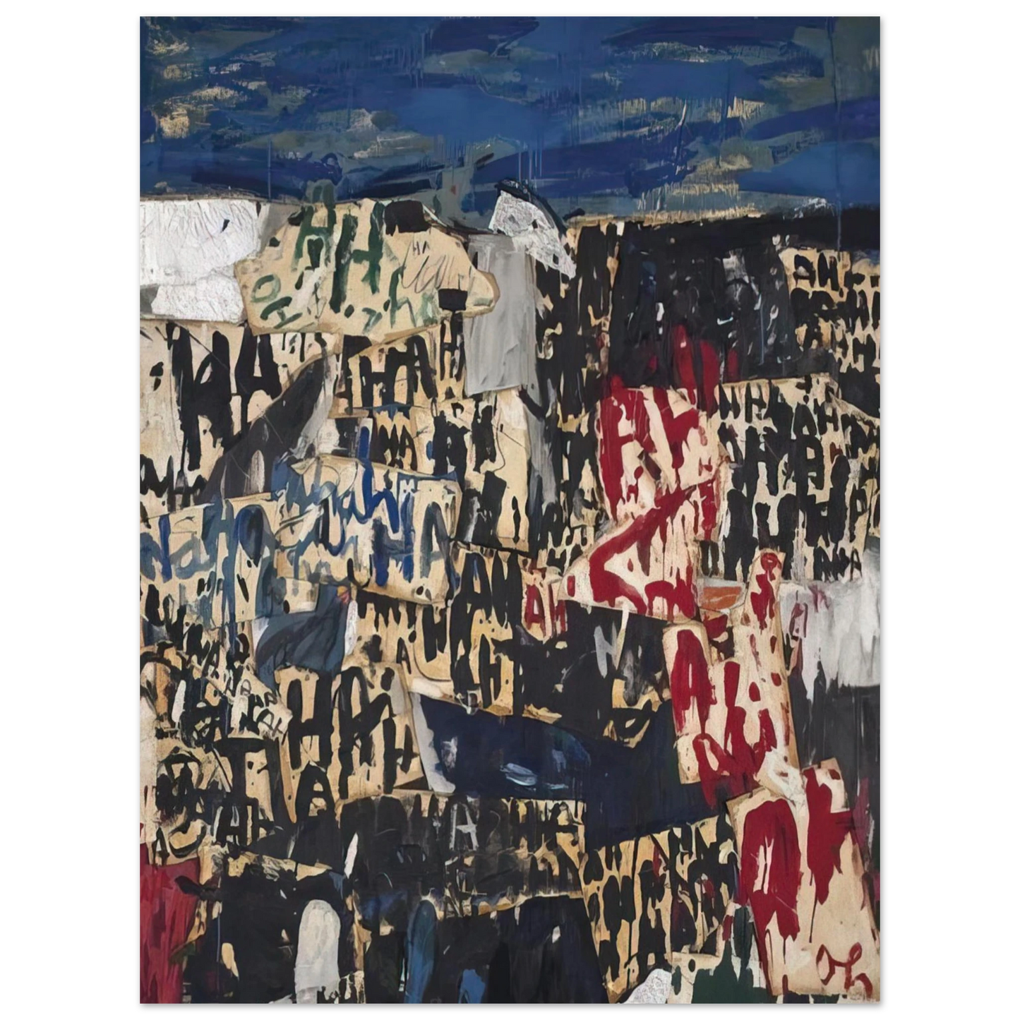 Allan Kaprow - Allan Kaprow on the Legacy of Jackson Pollock  75x100 cm / 30x40inches Fine Art Poster