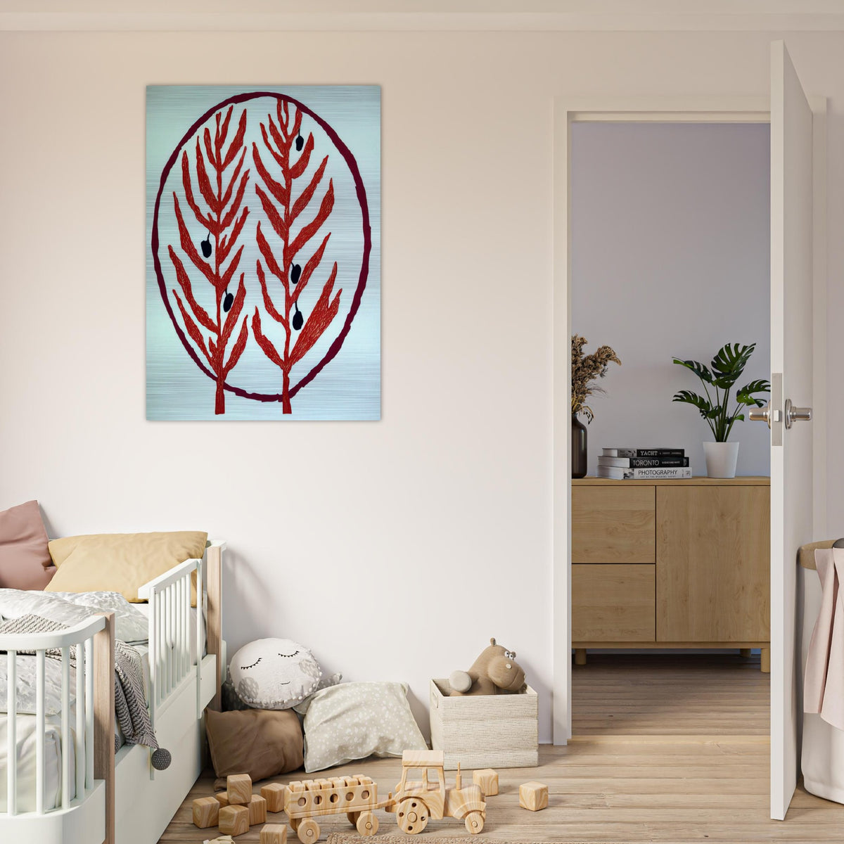 THE OLIVE BRANCH 2004 - Louise Bourgeois Brushed Aluminum Print - 70x100 cm / 28x40 inches | Louise Bourgeois Aluminum Print | Louise Bourgeois Prints