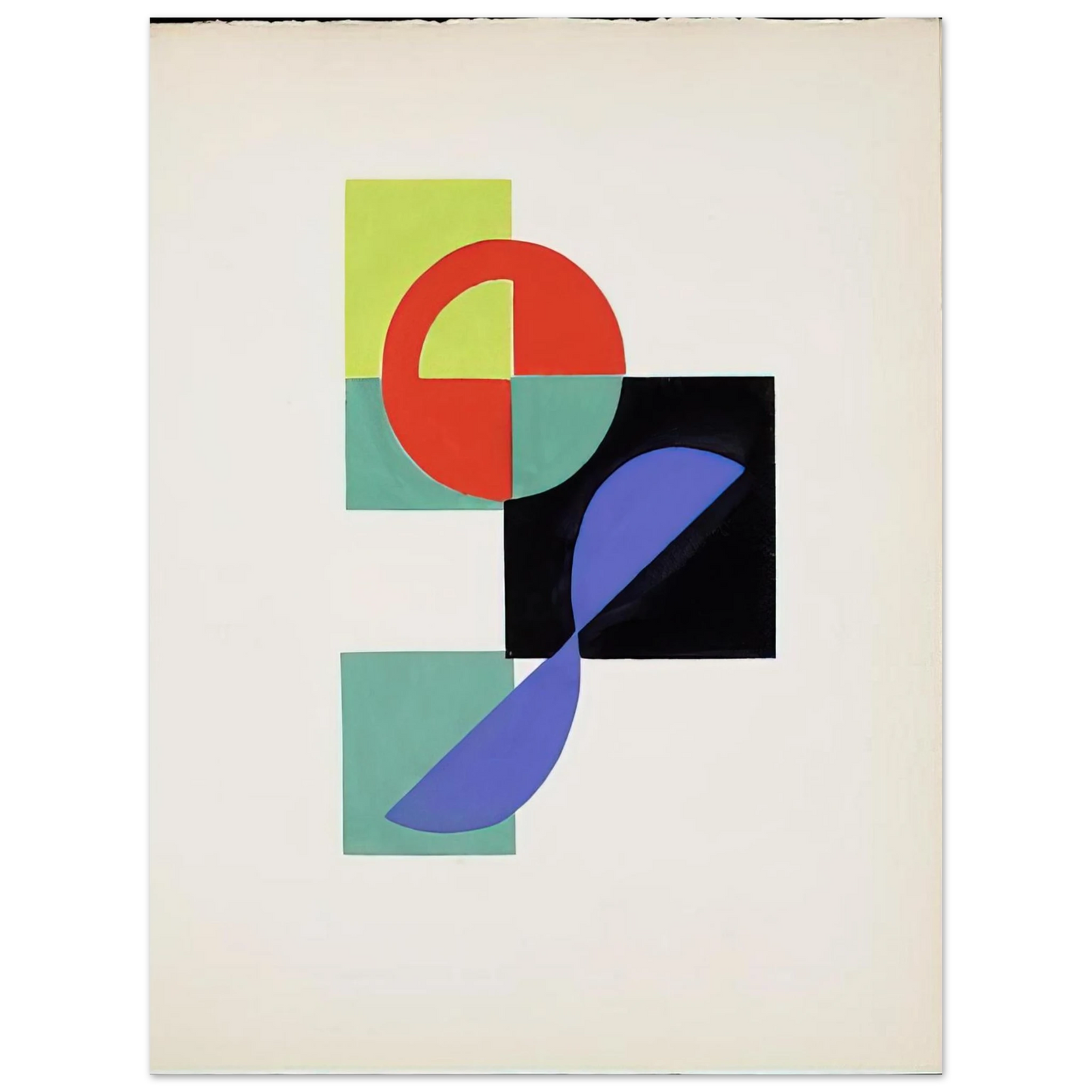 Sonia Delaunay - POEMS BY TRISTAN TZARA  75x100 cm / 30x40inches Fine Art Poster