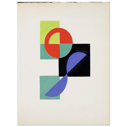 Sonia Delaunay - POEMS BY TRISTAN TZARA  75x100 cm / 30x40inches Fine Art Poster