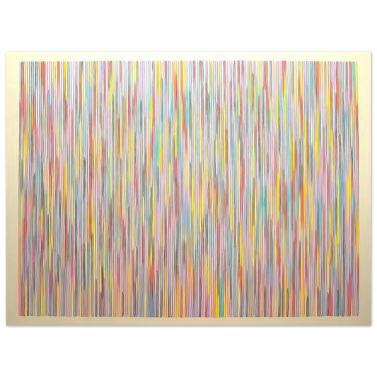 Gene Davis - Fox Gate - 1982  75x100 cm / 30x40inches Fine Art Poster