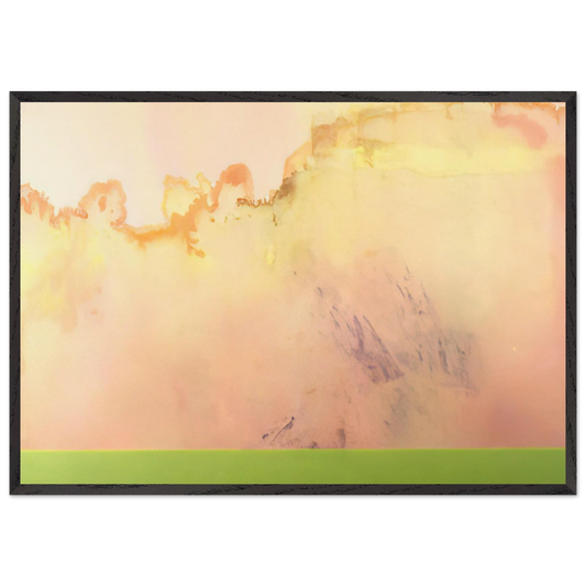 Silver King - 1969 - Ronnie Landfield 70x100 cm / 28x40 inches Framed Art Print – Black Wooden Frame
