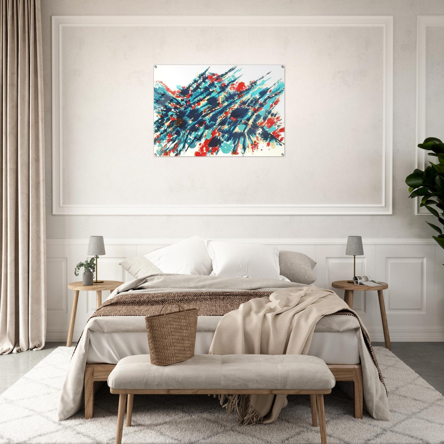 Le Sang et l’eau - 1978 - Alfred Manessier Acrylic Print - 70x100 cm / 28x40″ inches