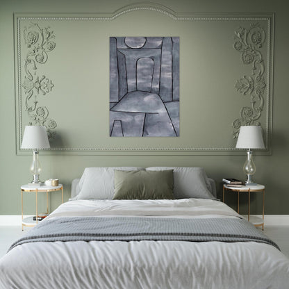 A GATE 1938 - Paul Klee Brushed Aluminum Print - 70x100 cm / 28x40 inches | Paul Klee Aluminum Print | Paul Klee Prints