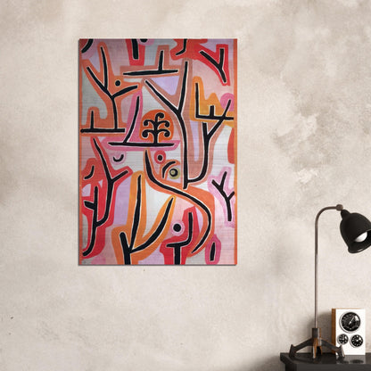 PARK BEI LU 1938 - Paul Klee Brushed Aluminum Print - 70x100 cm / 28x40 inches | Paul Klee Aluminum Print | Paul Klee Prints