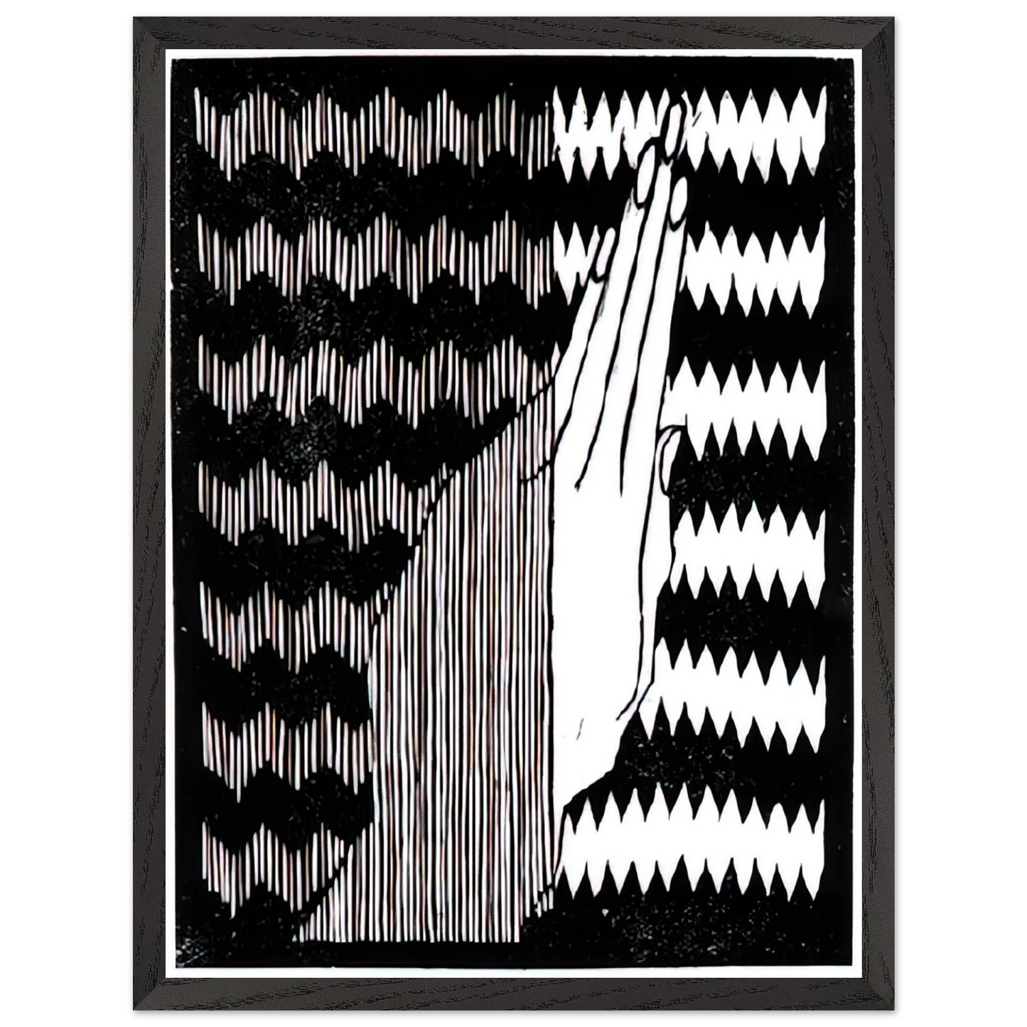 MC Escher - ESCHER (6) Wall Art - 21x29.7 cm / 8x12" - Premium Wooden Framed Poster With Fine Art Paper-canvas - Wood frame