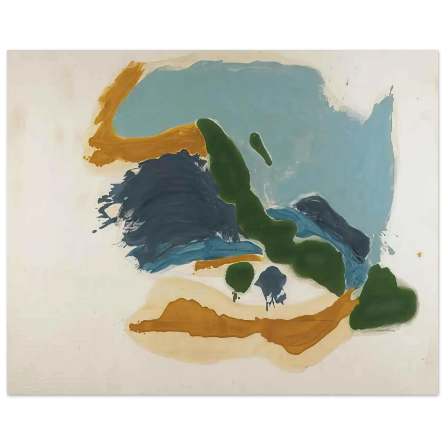 Helen Frankenthaler - Tuscany - 1963 Wall art - 28x43  cm / XL (11x17 Inches) - Fine Art Poster - -