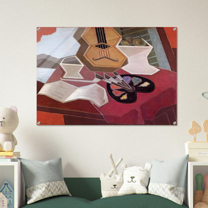 TABLE OVERLOOKING THE SEA 1925 - Juan Gris Acrylic Print - 70x100 cm / 28x40″ inches