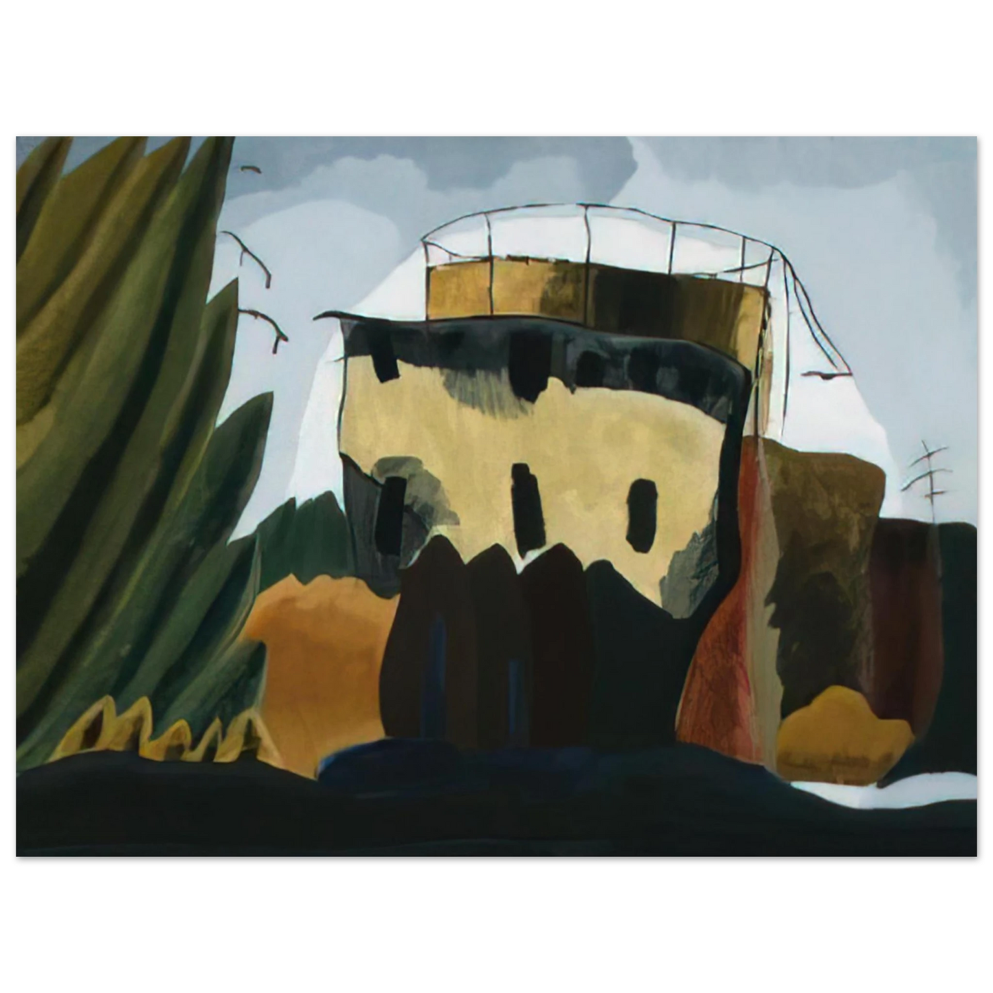 Arthur Dove - Tanks - 1938  75x100 cm / 30x40inches Fine Art Poster