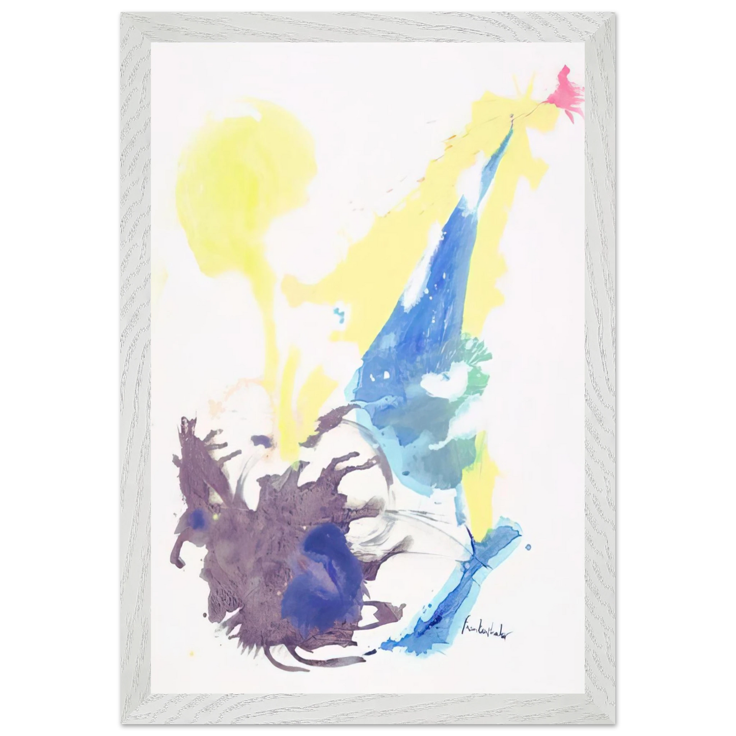 Helen Frankenthaler - Moving Day - 1961 Wall art - A2 (42 x 59.4  cm) - Premium Wooden Framed Poster With Fine Art Paper-canvas - Wood frame