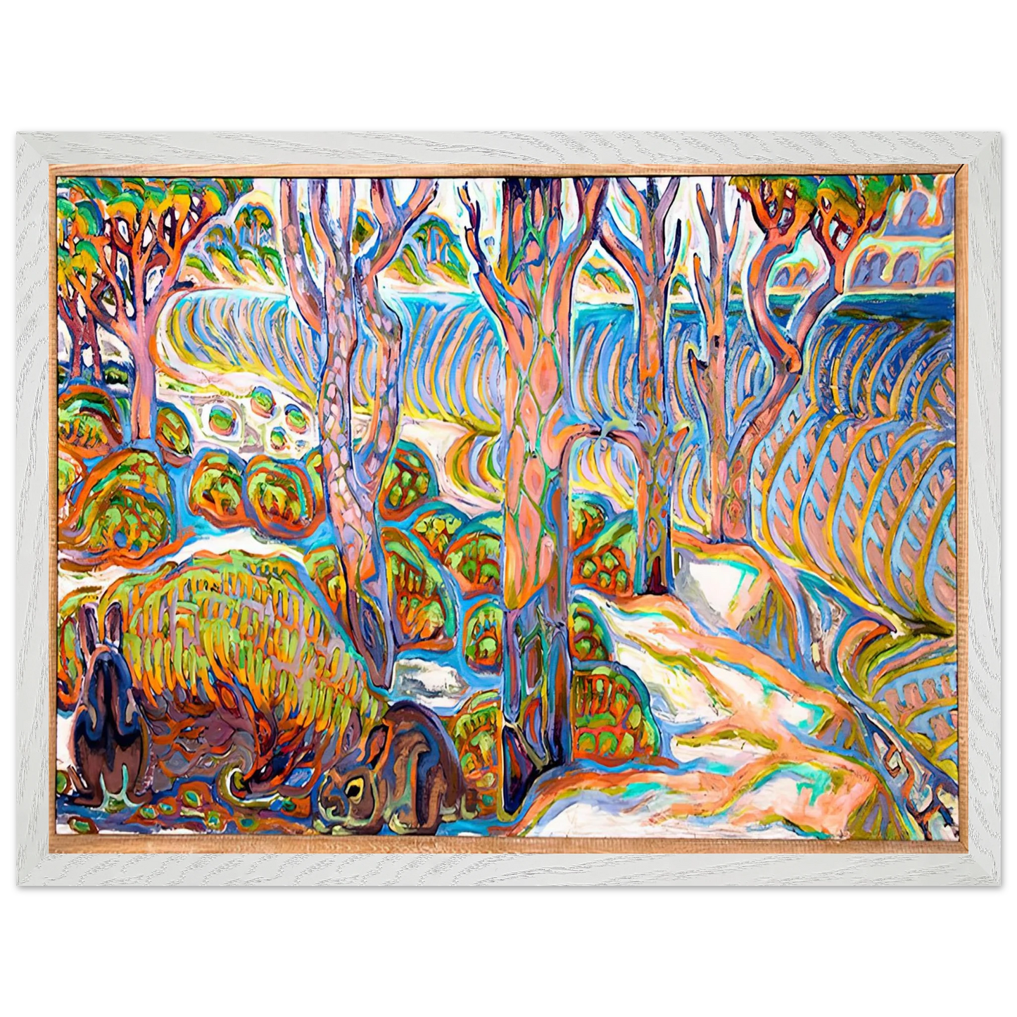 Walter Inglis Anderson - Walter Anderson Wall art - A1 (59.4 x 84.1  cm) - Premium Wooden Framed Poster With Fine Art Paper-canvas - Black frame