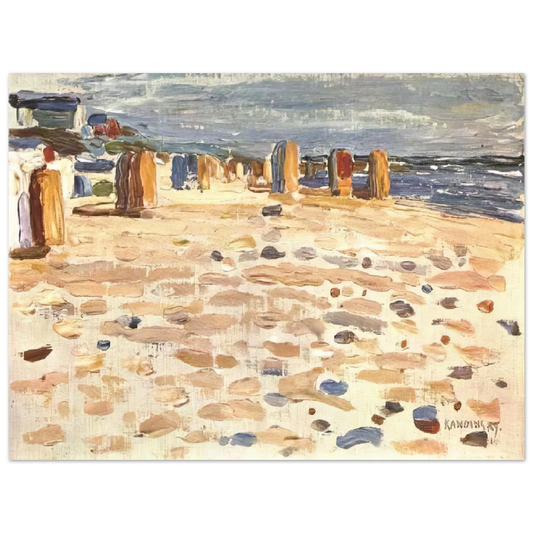 Wassily Kandinsky - BEACH BASKETS IN HOLLAND 1904  75x100 cm / 30x40inches Fine Art Poster