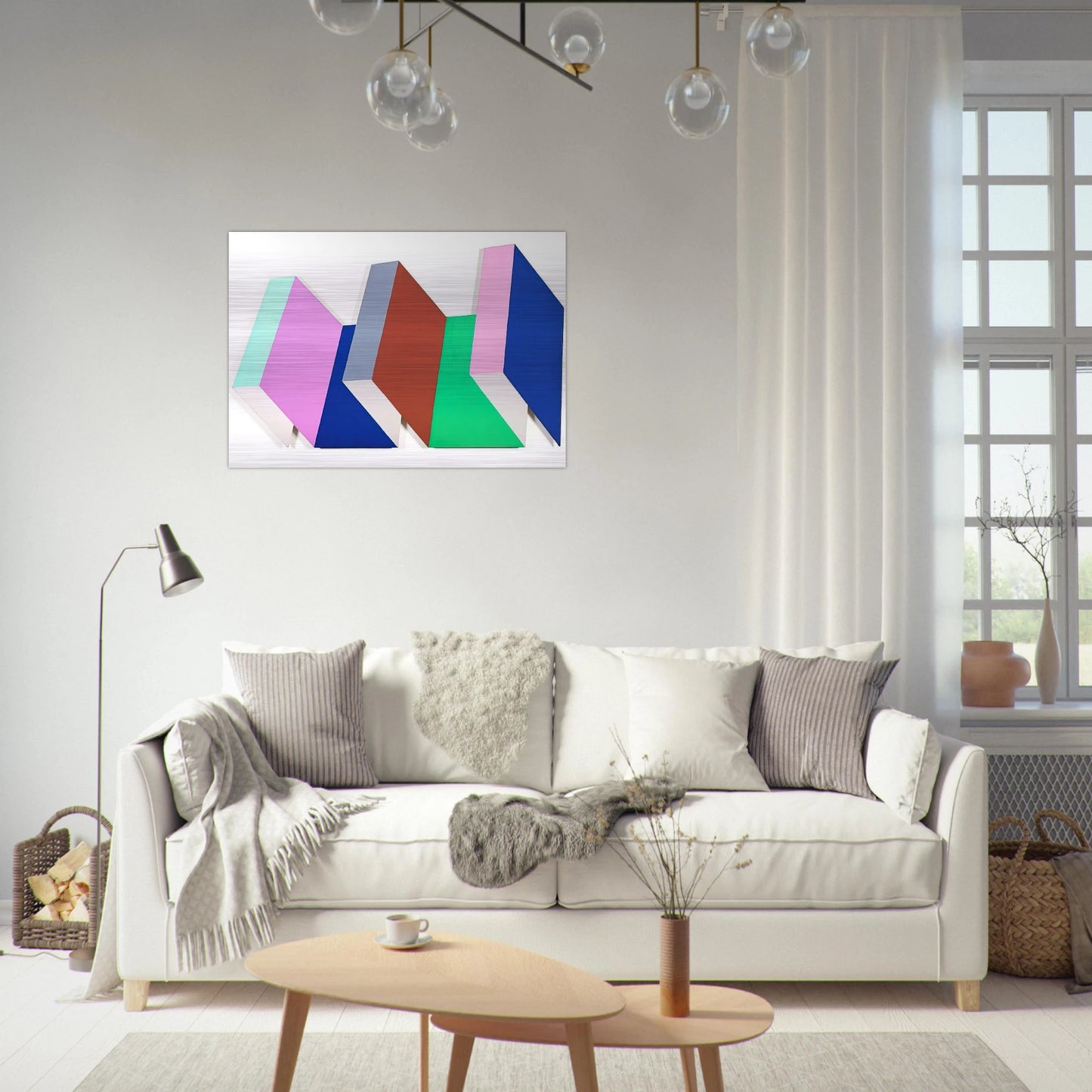 Fold One - 1968 - Thomas Downing Brushed Aluminum Print - 70x100 cm / 28x40 inches | Thomas Downing Aluminum Print | Thomas Downing Prints