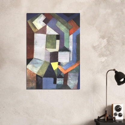 PIOUS NORTHERN LANDSCAPE 1917 - Paul Klee Brushed Aluminum Print - 70x100 cm / 28x40 inches | Paul Klee Aluminum Print | Paul Klee Prints