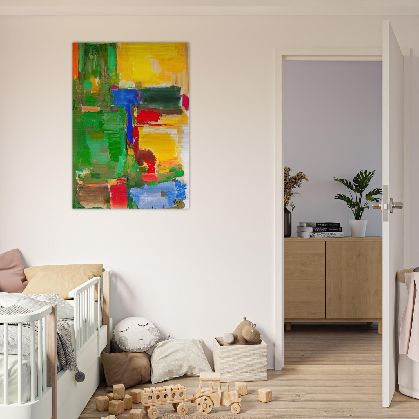 Dew and Dusk - Hans Hofmann Brushed Aluminum Print - 70x100 cm / 28x40 inches | Hans Hofmann Aluminum Print | Hans Hofmann Prints
