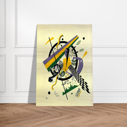 SMALL WORLDS IV 1922 - Wassily Kandinsky Brushed Aluminum Print - 70x100 cm / 28x40 inches | Wassily Kandinsky Aluminum Print | Wassily Kandinsky Prints
